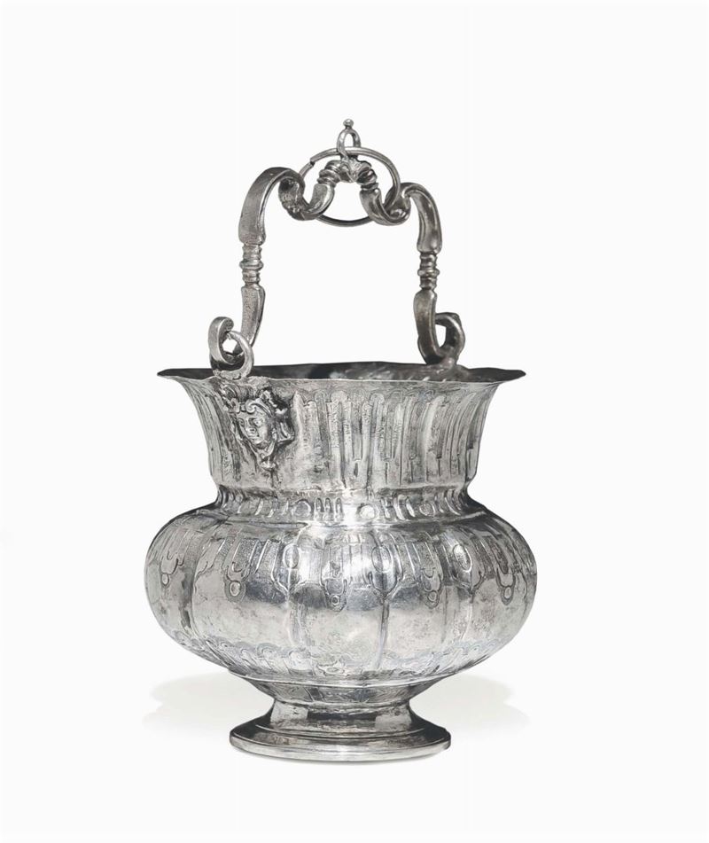 A silver bucket, Naples 1730.  - Auction Silver Collection - Cambi Casa d'Aste