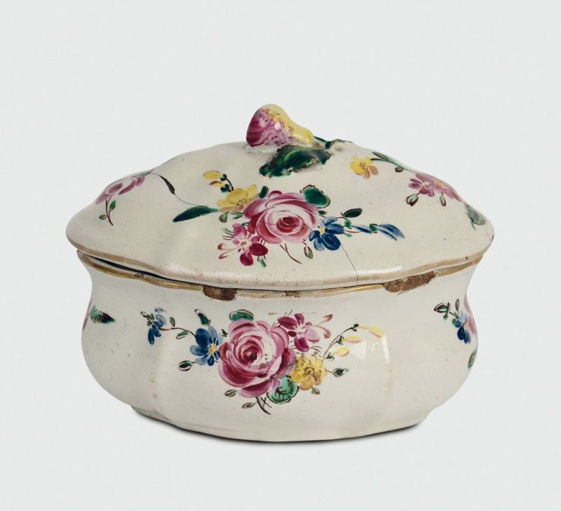 Zuccheriera Lodi, Antonio Ferretti, seconda metà del XVIII secolo  - Auction Collectors' Majolica and Porcelain - Cambi Casa d'Aste