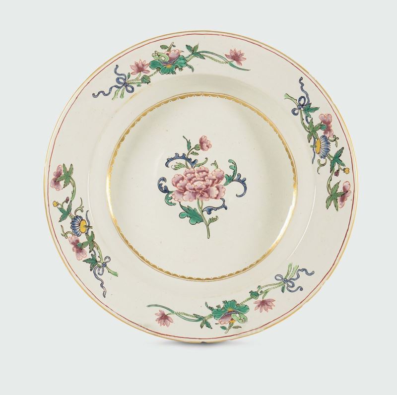 Piatto Milano, Felice Clerici, 1765-1770  - Asta Maioliche e Porcellane da Collezione - Cambi Casa d'Aste