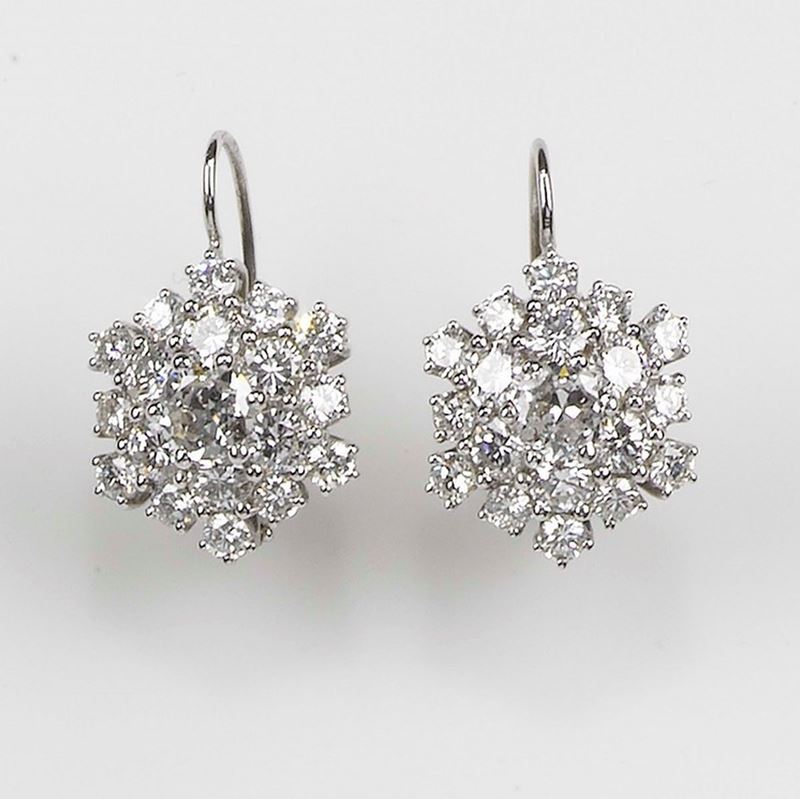 A diamond earrings  - Auction Fine Jewels - Cambi Casa d'Aste