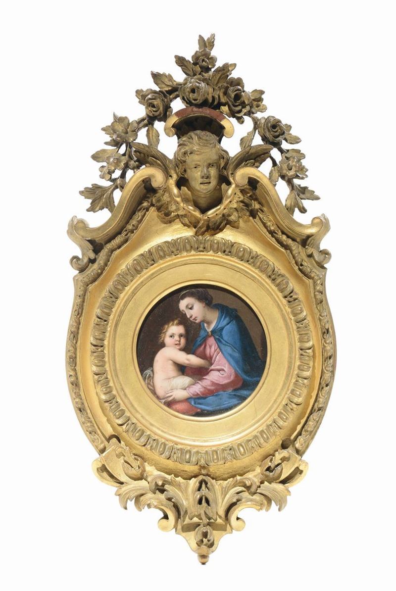 Anonimo del XVIII-XIX secolo Madonna con Bambino  - Asta Argenti da Collezione Italiani ed Europei - Cambi Casa d'Aste