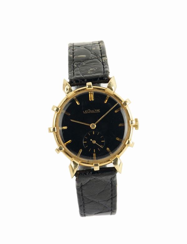 LeCoultre, orologio da polso, in oro giallo 14K, movimento No. 731677. Realizzato nel 1940 circa.