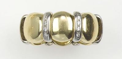 Anello a Fascia con Diamanti