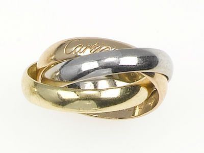 A Trinity ring signed Cartier