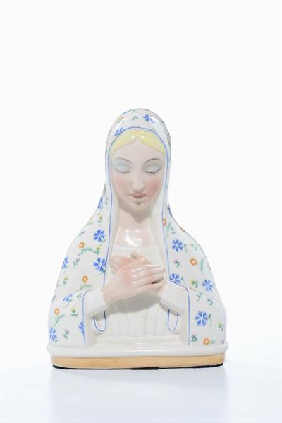 Lenci, Madonna in terraglia policroma