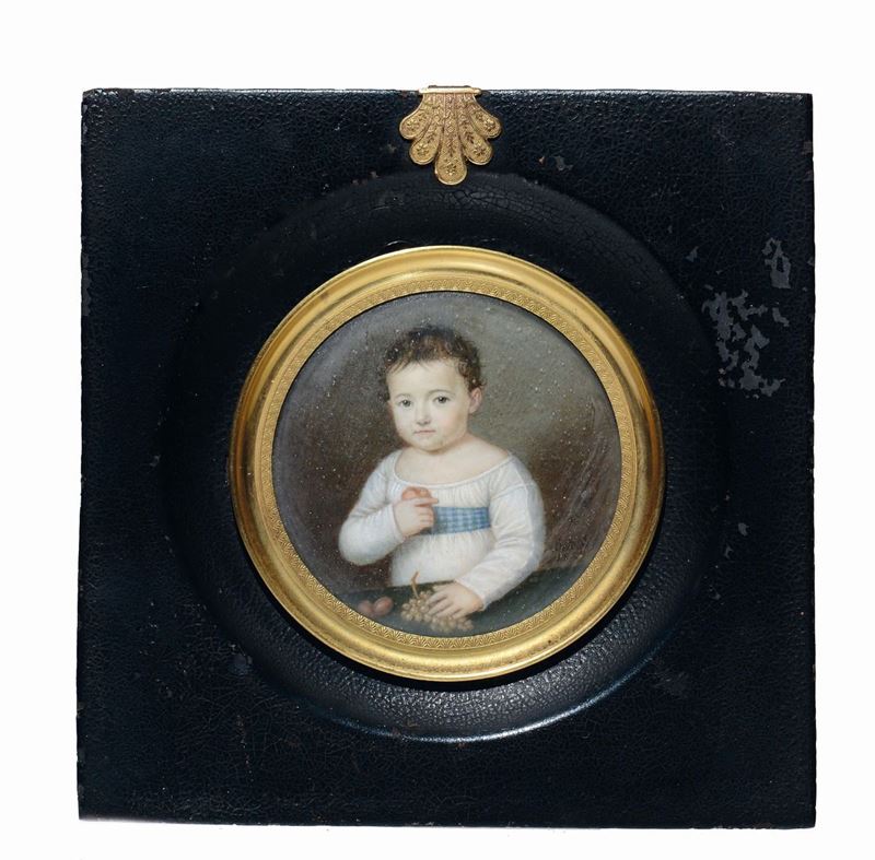 Bartoldi? Ritratto di fanciullo, 1821  - Asta Argenti da Collezione Italiani ed Europei - Cambi Casa d'Aste
