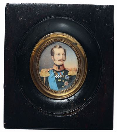 Anonimo Miniatore del XIX Secolocarlo Alberto di Savoia