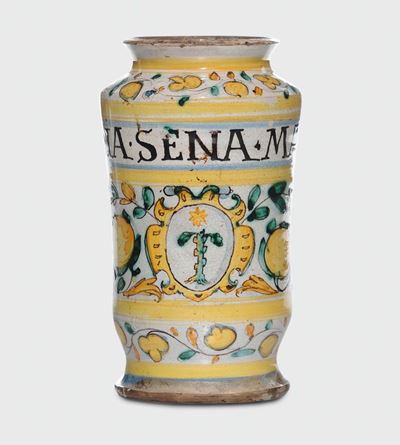 Albarello in Maiolica, Italia XIX Secolo