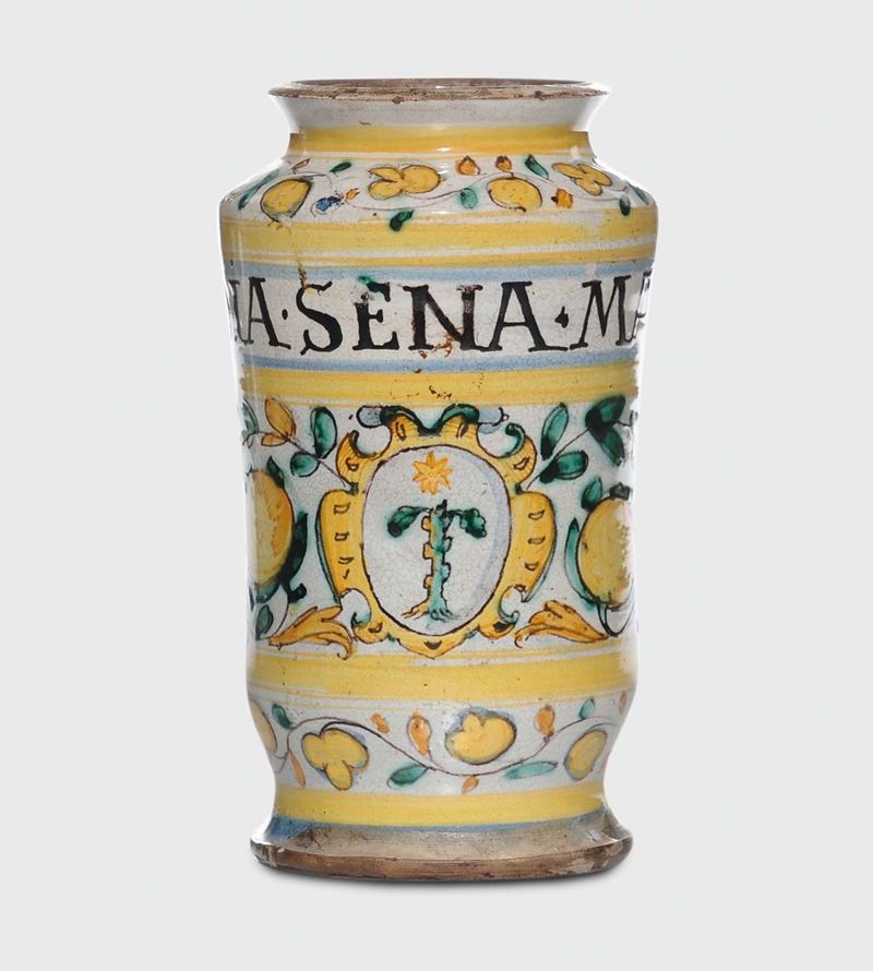 Albarello in maiolica, Italia XIX secolo  - Asta Antiquariato - Cambi Casa d'Aste