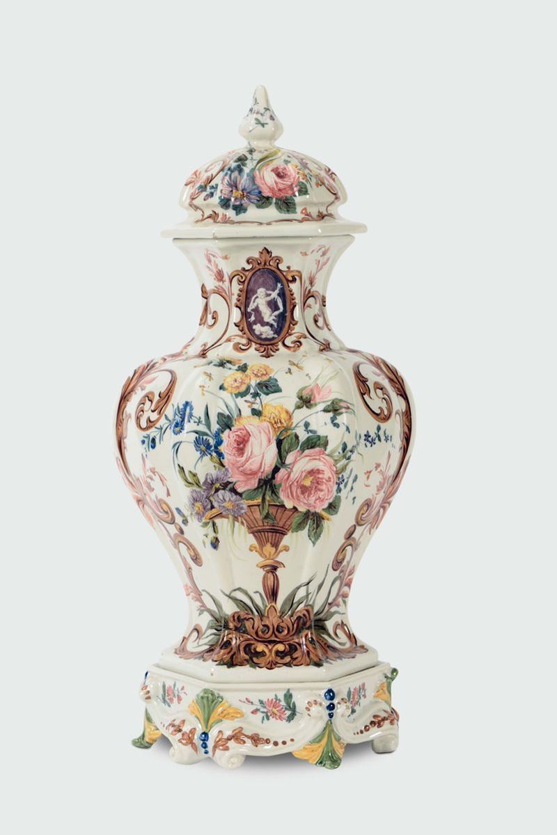 Potiche Nove, fine del XIX secolo  - Asta Maioliche e Porcellane da Collezione - Cambi Casa d'Aste