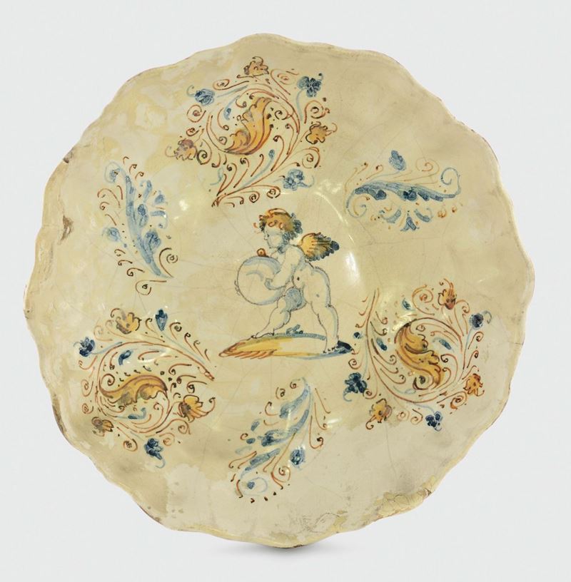 Coppa Faenza, seconda Metà del XVI secolo  - Auction Collectors' Majolica and Porcelain - Cambi Casa d'Aste