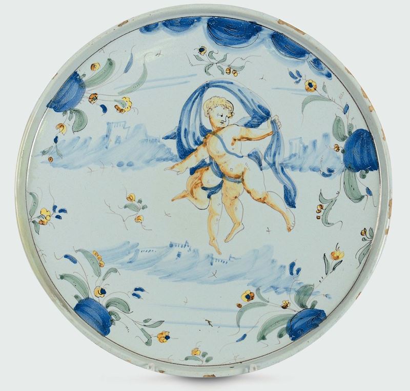 Alzata  Pavia, prima metà del XVIII secolo  - Auction Collectors' Majolica and Porcelain - Cambi Casa d'Aste