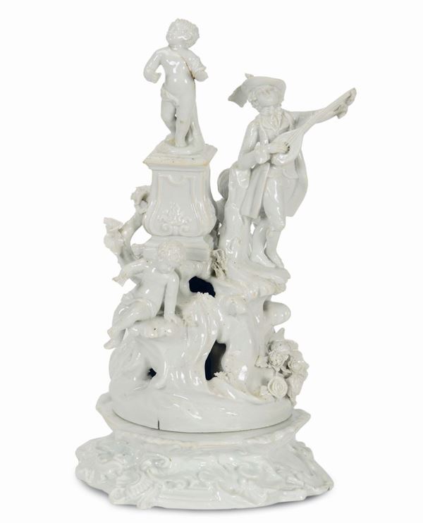 A Nove porcelain group of figures, Antonibon-Parolin factory, circa 1790