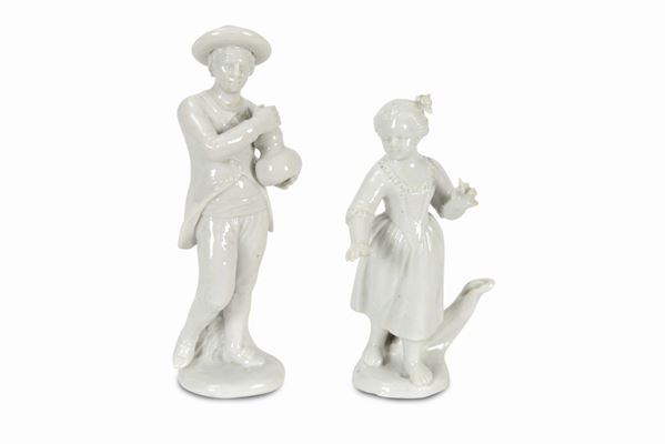 Due figurine Nove, manifattura Antonibon - Parolin, 1780-1790