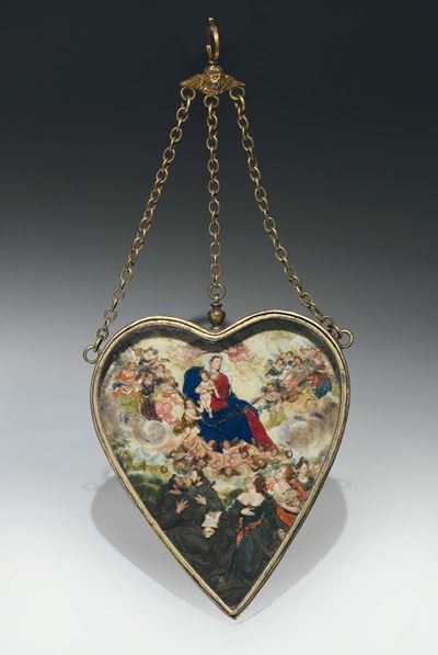 Assunzione Madonna e Santi Ceroplasta Spagnolo XVIII Secolo