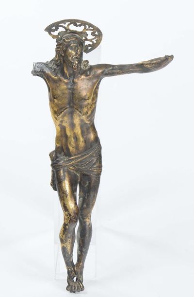 Cristo Mutilo in Bronzo Dorato, XVIII Secolo