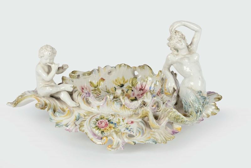 Centrotavola Nove, fine del XIX secolo  - Asta Maioliche e Porcellane da Collezione - Cambi Casa d'Aste