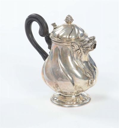 Caffettiera in Argento in Stile Barocchetto, XX Secolo