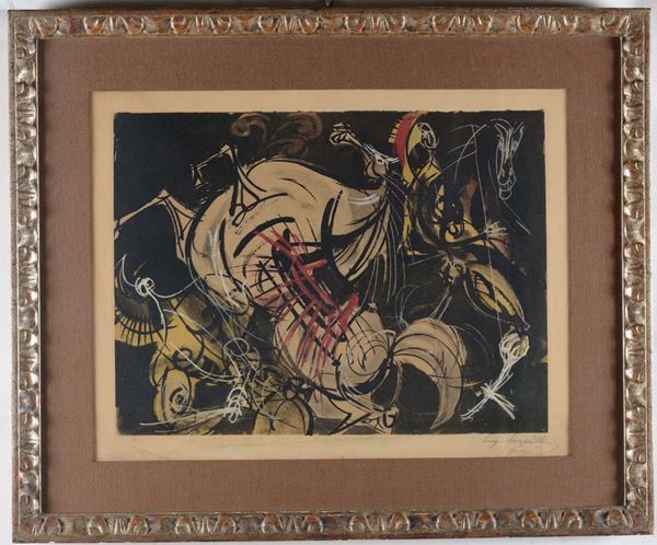 Luigi Spazzapan (1889-1958) Senza Titolo, fine anni '50