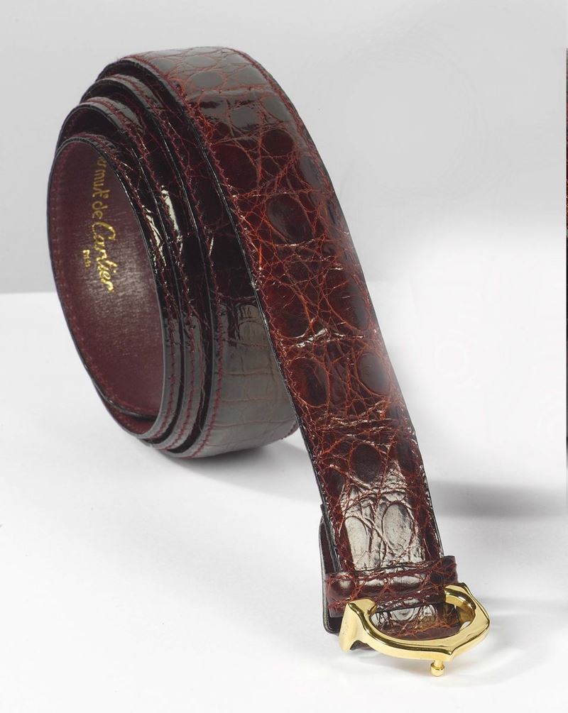 Les Must de Cartier, a leather belt  - Auction Fine Jewels - Cambi Casa d'Aste