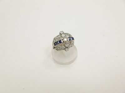 Anello con Diamanti e Zaffiri