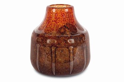 Manifattura Verlys (Francia), Vaso in vetro decorato internamente (circa 1930)