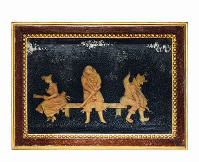 Coppia di Scene Caricaturali Gaston Enboy Francia XIX Secolo