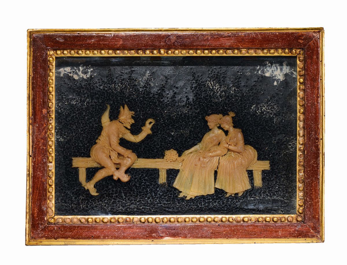 Coppia di Scene Caricaturali Gaston Enboy Francia XIX Secolo
