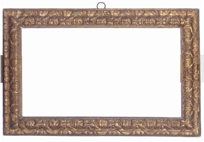 Cornice in Legno Intagliato ed Interamente Dorato, Emilia XVII Secolo