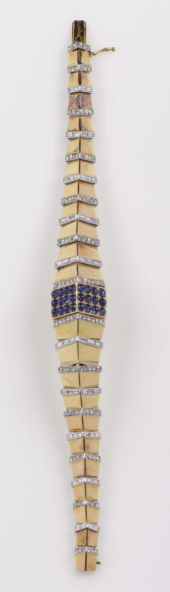 Van Cleef & Arpels, orologio da polso con zaffiri e diamanti  - Asta Fine Jewels - Cambi Casa d'Aste