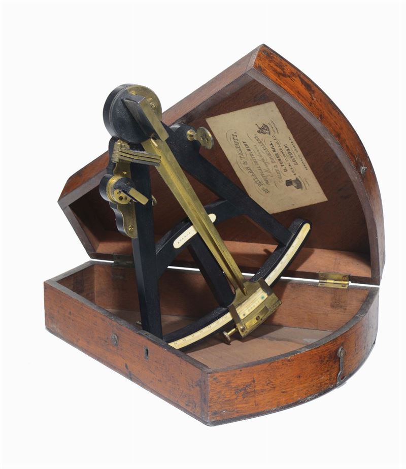 Ottante con telaio in ebano, Inghilterra XIX secolo  - Auction Maritime Art and Scientific Instruments - Cambi Casa d'Aste