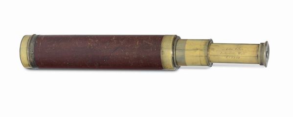 Cannocchiale da marina a tre allunghi, John Sydes London fine del XIX secolo