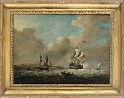 George Webster (1797-1864)vedute con Velieri
