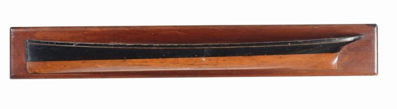 Mezzo modello di scafo in legno, Inghilterra fine XIX inizio XX secolo  - Auction Maritime Art and Scientific Instruments - Cambi Casa d'Aste
