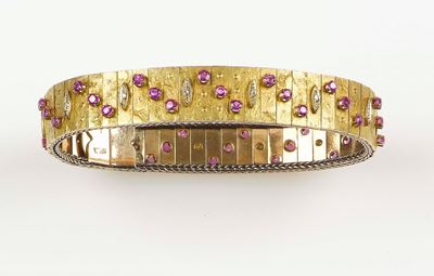 Bracciale con Rubini e Diamanti