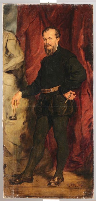 Hans Canon (1829-1885)leonardo da Vinci, Michelangelo