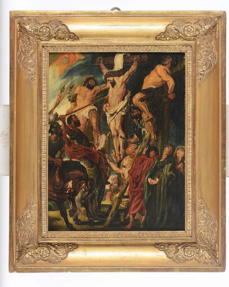 Scuola Francese del XIX secolo Cristo in croce  - Auction Paintings Timed Auction - Cambi Casa d'Aste