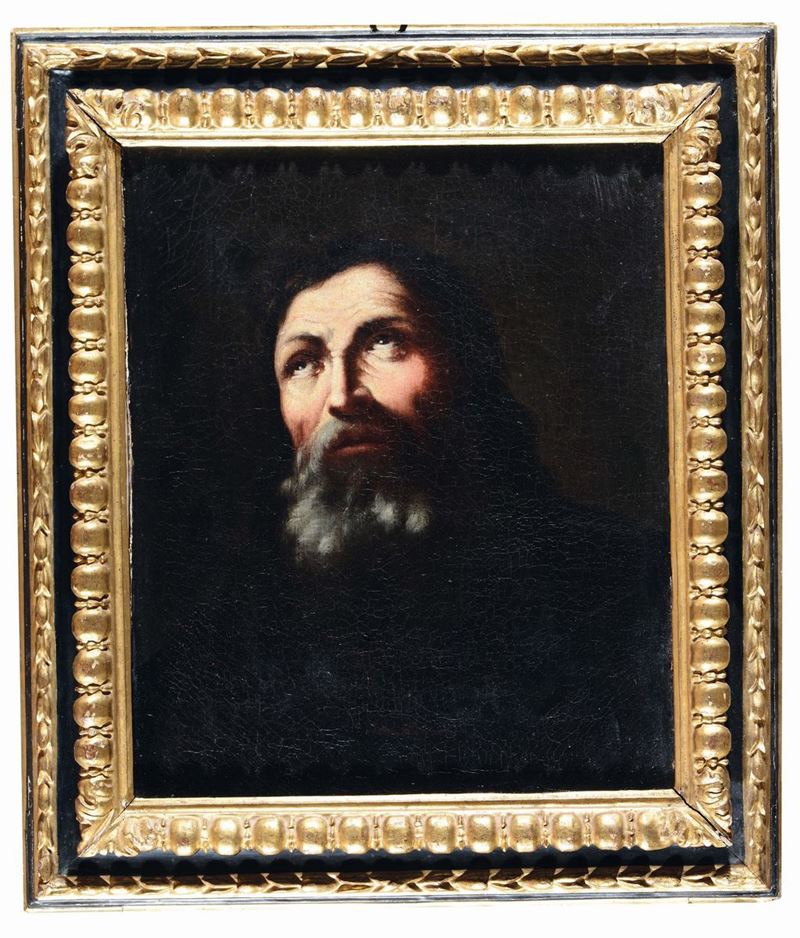 Salvator Rosa (Napoli 1615 - Roma 1673), seguace di Testa di vecchio  - Asta Dipinti Antichi - Cambi Casa d'Aste