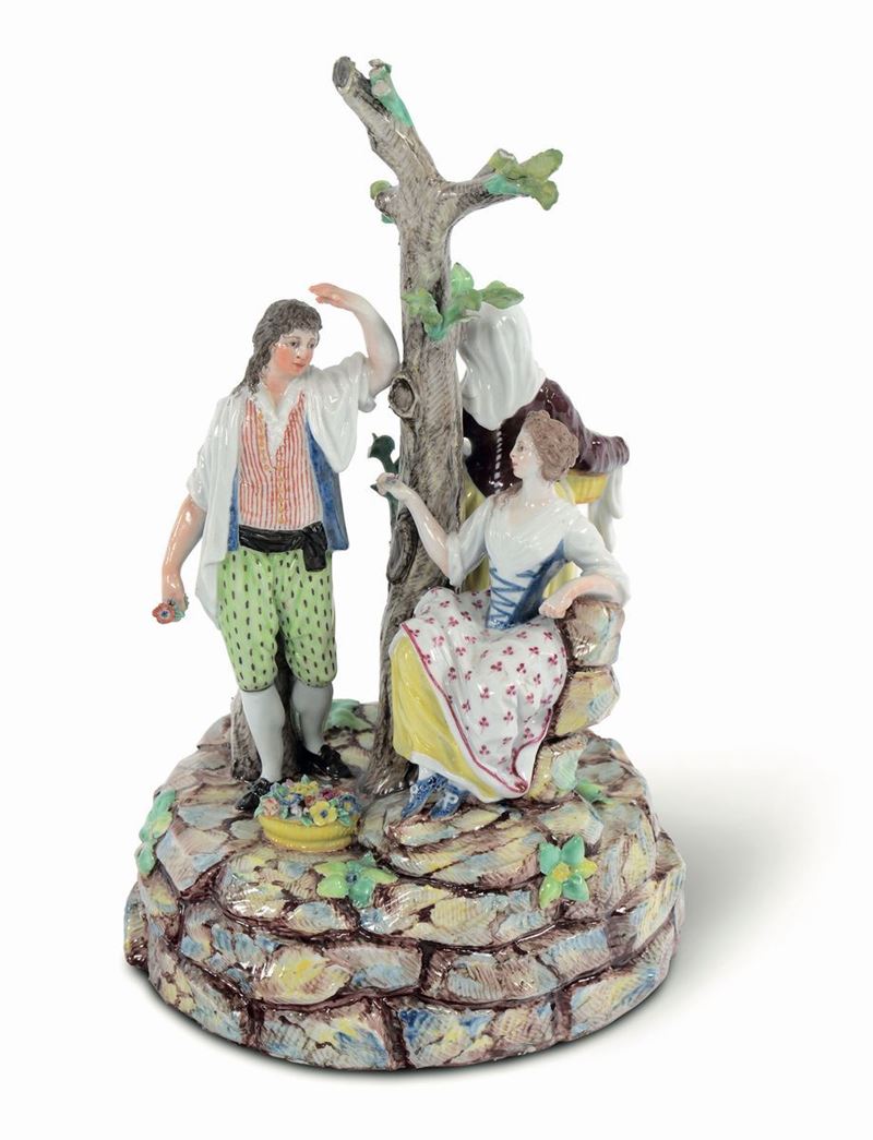 A porcelain Group, Doccia Ginori factory, circa 1780  - Auction Majolica and porcelain from the 16th to the 19th century - Cambi Casa d'Aste