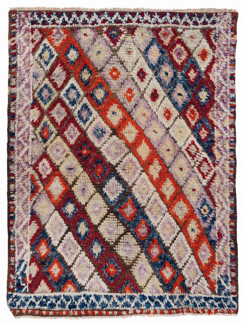 An Yatak Anatolian rug, late 19th century, cm 211x161. Good conditions  - Auction Fine Carpets - Cambi Casa d'Aste