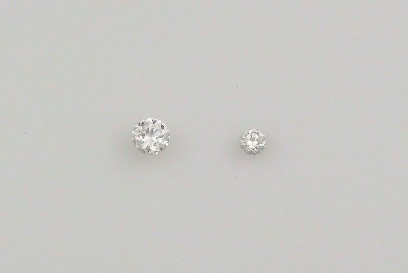 Due diamanti di ct 0,53 e ct 1,31  - Asta Fine Jewels - Cambi Casa d'Aste