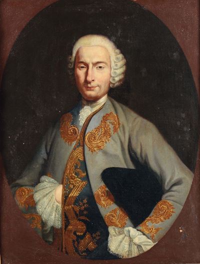 Scuola Napoletana del XVIII Secoloritratto di Gentiluomo