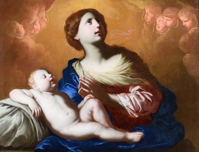 Giovanni Ricca (XVII Secolo)madonna con Bambino e Angeli