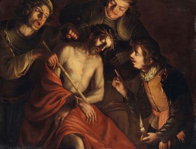 Gerrit Van Honthorst (utrecht 1590-1656), Cerchia Diecce Homo