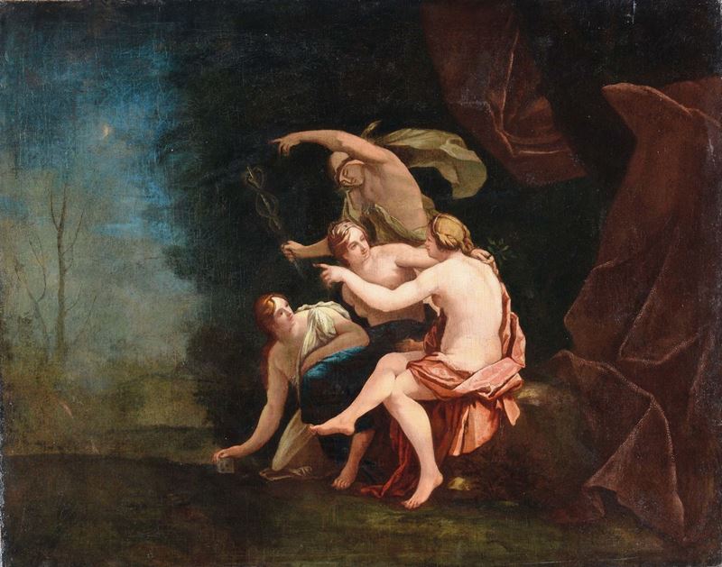 Clemente Ruta (Parma 1685-1767) Bagnanti  - Auction Old Masters Paintings - Cambi Casa d'Aste