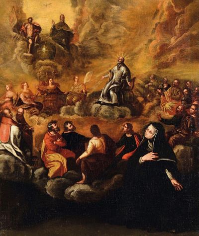 Scuola del XVII Secoloscena di Giudizio