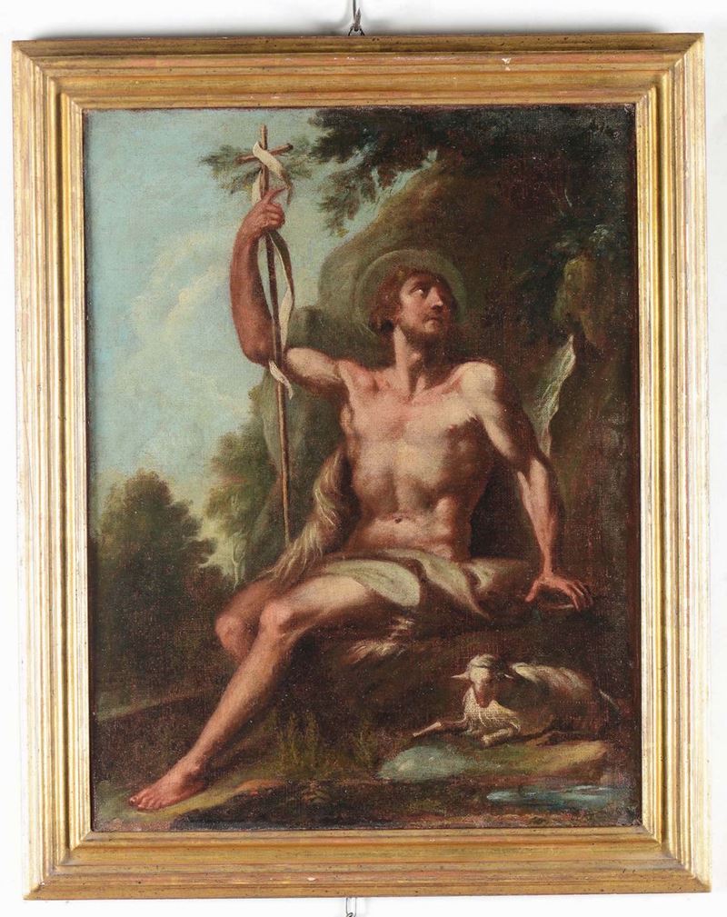 Scuola bolognese del XVIII secolo San Giovanni  - Auction Fine Art - Cambi Casa d'Aste