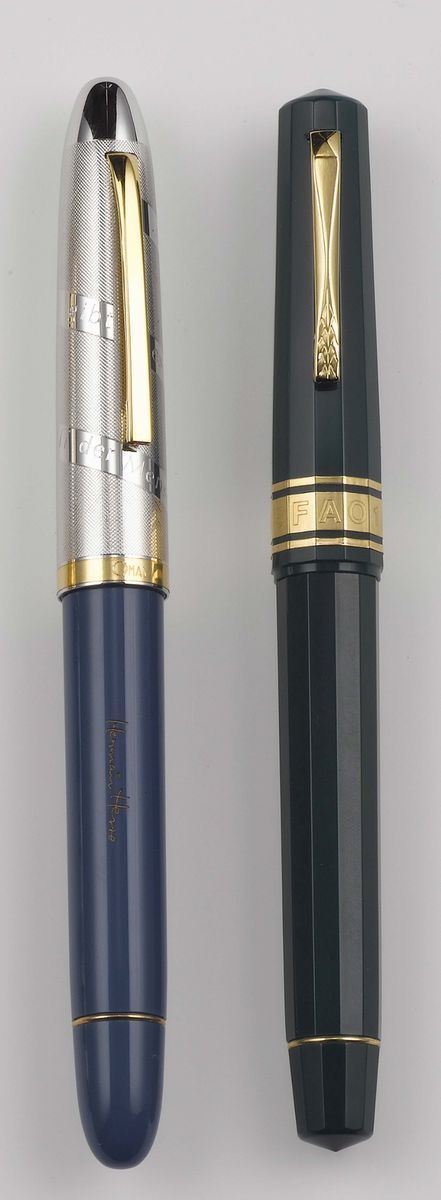 Omas Fao 50°anniversario and  Herman Hesse. A fountain pens. Original boxes  - Auction Fine Jewels - Cambi Casa d'Aste