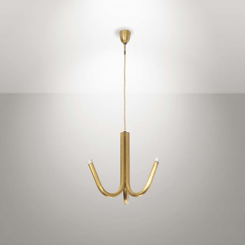 Lampada a sospensione in ottone.  - Auction Design - III - Cambi Casa d'Aste