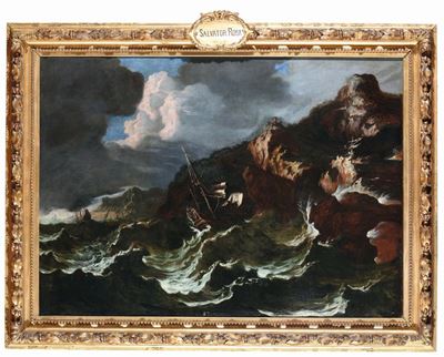 Matthieu Van Plattenberg (anversa 1608 - Parigi 1660)tempesta di Mare